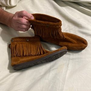 moccasin’s shoes wore two times